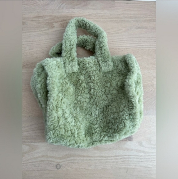 Urban Outfitters Green Fuzzy Tote Bag - Picture 7 of 12